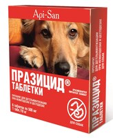 ПАРАЗИЦИД таблетки от гельминтов для собак  (уп 6 таблеток)