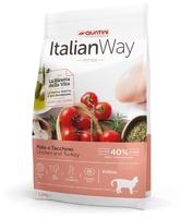 ITALIAN WAY сухой корм 1,5кг KITTEN CHICKEN/TURKEY без зерновой для котят Курица индейка 7528