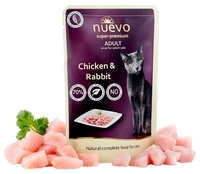 NUEVO влажный корм для кошек Курица Кролик 85 гр
