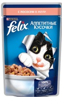 Felix Аппетитные кусочки с лососем в желе, 85 гр.