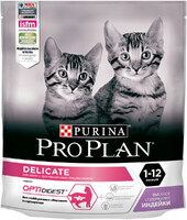 Проплан сухой корм Kitten с индейкой для котят, беременных и кормящих кошек 400гр, (6296)