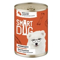 Smart Dog влажный корм консервы 850г для взрослых собак и щенков мясное ассорти в нежном соусе (4462)