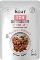 Brit Care Влажный корм для стерилизованных кошек с ягнёнком и брусникой (85г)2226