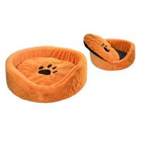 Лежанка "LISA" для кошек круглая с подушкой 60*60*18 см