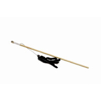 Дразнилка-удочка "Норковая кисточка", 38 см, деревянная палочка