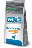Vet Life Dog сухой корм 2кг Hypoallerg Fish&Potato для собак при пищевой аллергии (5265)
