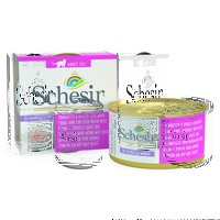 Влажный корм Schesir Cat 85г консервы для кошек Тунец, Курица, Рис 0501