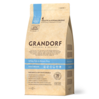 Сухой корм GRANDORF White Fish & Brown Rice Adult Indoor 400 гр - белая рыба с бурым рисом для взрослых кошек 3404