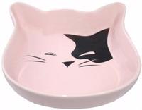 Миска керамика №1 12,5*3см Мордочка кошки