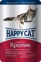 Happy Cat хэппи кэт с кроликом в соусе 100 г