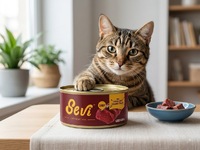 SEVI Влажный корм для кошек с Говядиной в желе (85 г, ж/б) 9474 