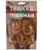 Деревенские лакомства для собак трахея говяжья с мясом курицы 50г (0002)