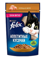 Felix Влажный корм для кошек Аппетитные кусочки с Курицей в желе (75 г)6947