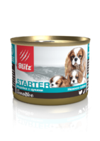 Блиц Starter влажный корм 200г для щенков Индейка Цукини
