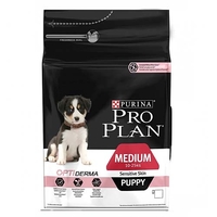 Проплан сухой корм для щенков средних пород с чувствительной кожей Puppy Sensitive Medium 12кг Лосось рис (0389)