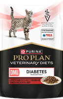Проплан влажный корм Veterinary Diets DM Diabetes Management с говядиной для кошек при сахарном диабете, 85гр пауч