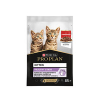 Проплан влажный корм Junior Nutri Savour Kitten, с говядиной в соусе, 85г, для котят пауч 1202