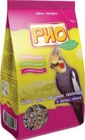 РИО корм для средних попугаев в период линьки, 1 кг (3472)