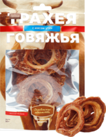 Деревенские лакомства для собак трахея говяжья с мясом утки 50г (0019)