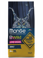 Monge Cat сухой корм 10кг BWILD для взрослых кошек Зайчатина низкозерновой (4923)